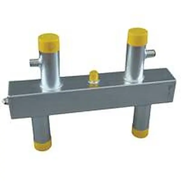 Nefit Heizkreisverteiler 2" 4 x Außengewinde offener Verteiler Stahl verzinkt 130kW