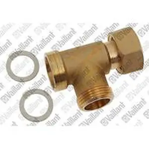 Vaillant t-stuk voor o.a. auroFLOW VPM 20/2 S 0020174699