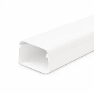 2 m Leitungskanal mit Folie 125x75mm weiß PVC RAL9010 Canalit