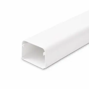 2 m Leitungskanal mit Folie 65x50mm weiß PVC RAL9010 Canalit
