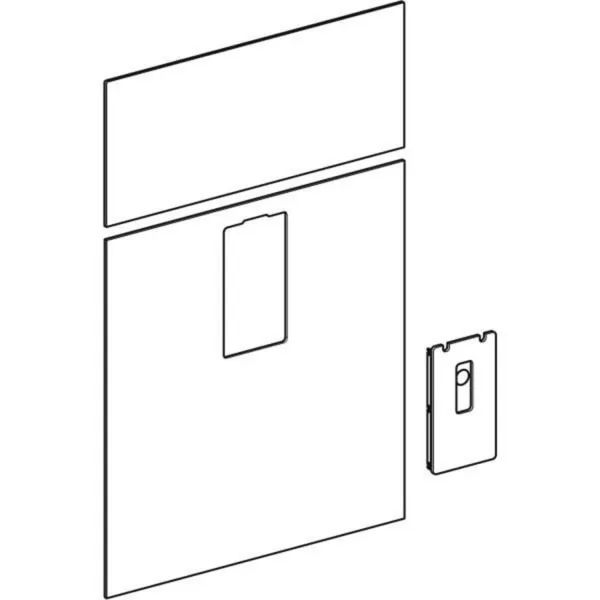 Geberit Frontverkleidung Monolith 73 cm Glas weiß für Waschtischarmatur H114 (Baujahr 2012- ) 242.702.SI.1