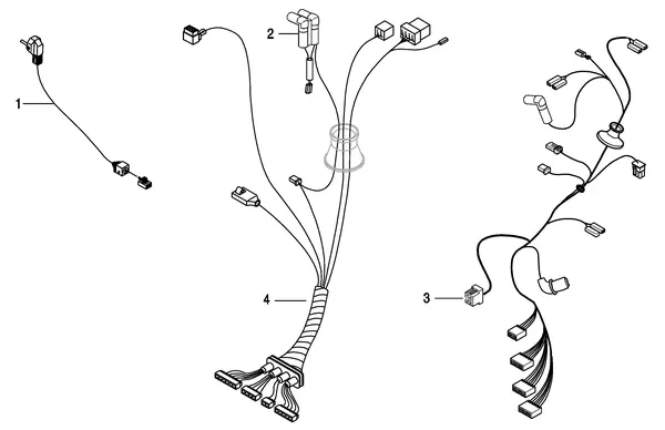 Exploded view Nefit (Bosch) TrendLine II HRC25 CW6 II: Kabelboom