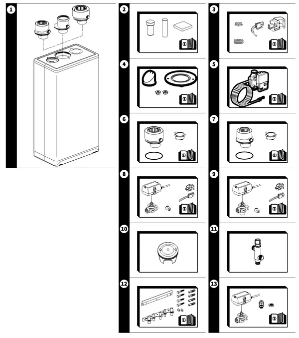 Exploded view Intergas Xtreme 30: Accessoires