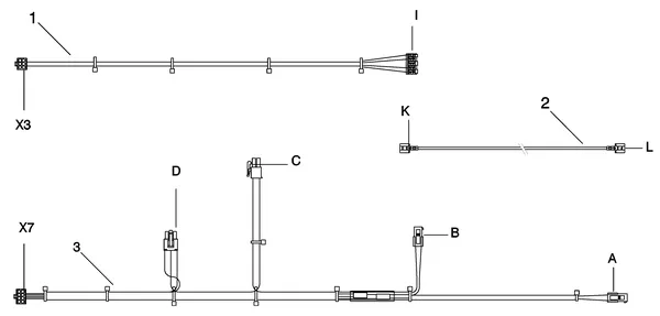 Exploded view Intergas Kombi Kompakt 22A Chalet: Bedradingen