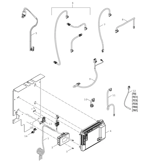 Explosionszeichnung Bosch Compress Hybrid 3400i AWS (HC3400iAW Si): Regeleinheit Split R32