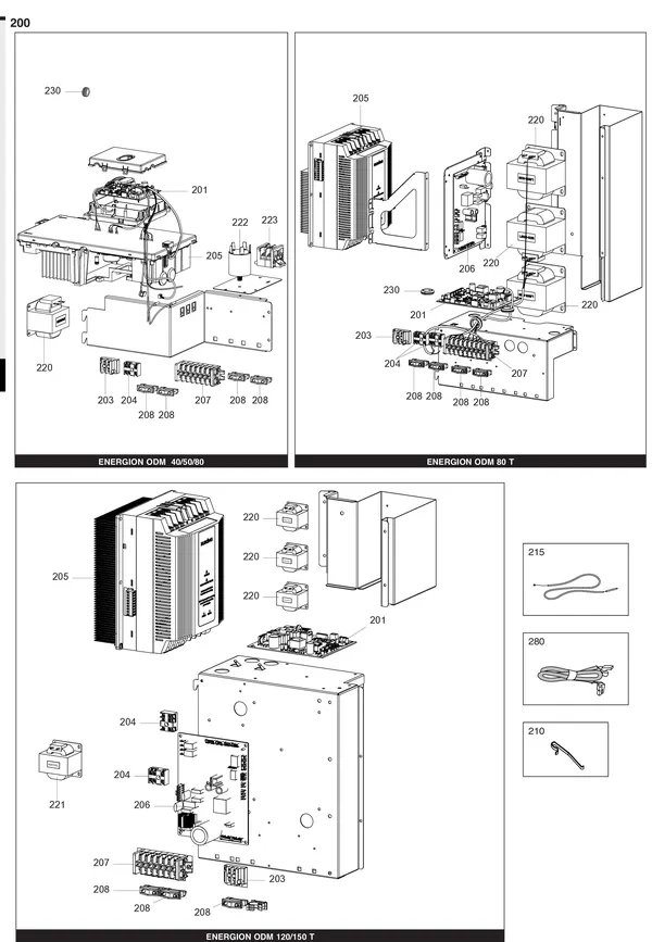 Exploded view Atag Energion ODM 40: Elektrische componenten