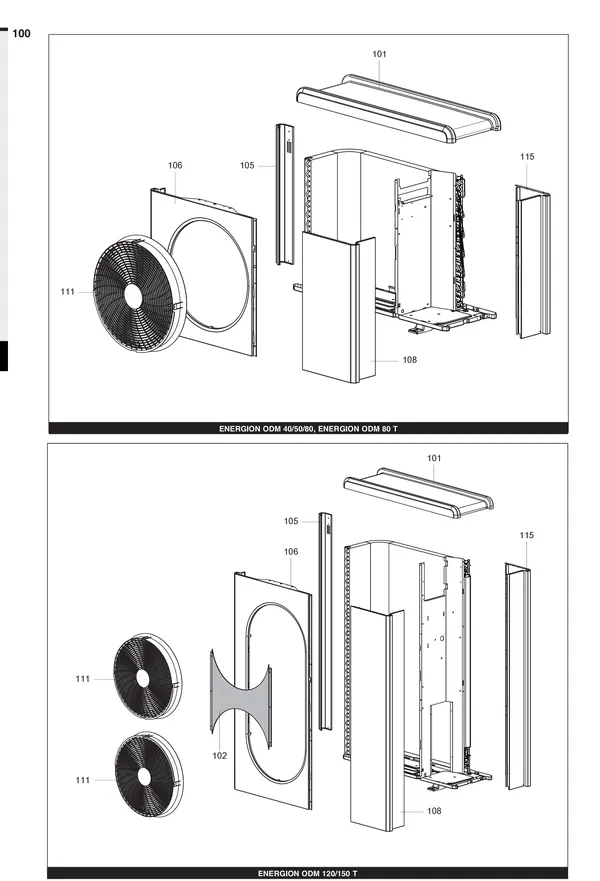 Exploded view Atag Energion ODM 40: Mantel