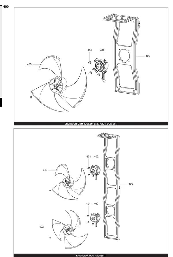 Exploded view Atag Energion ODM 80: Ventilator
