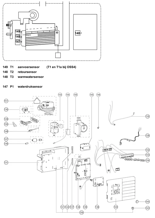 Explosionszeichnung Atag Q60SR | ab 2020 OSS4: Elektrik