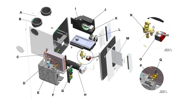 Exploded view Inventum Modul-AIR Combi: Totaaloverzicht