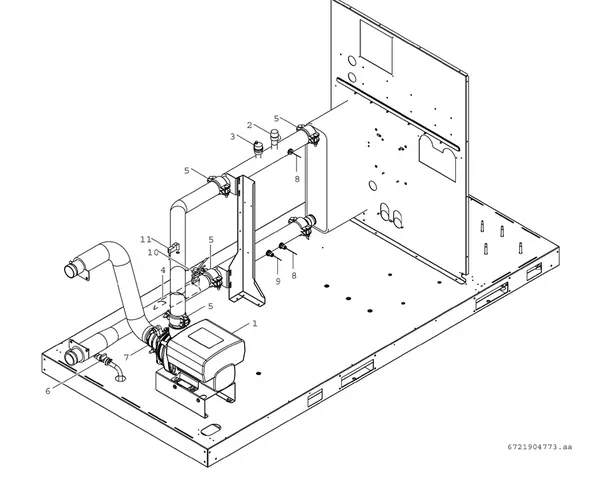Explosionszeichnung Bosch Compress 3000 AWP (CS3000AWP 31 P): Inverterpumpe