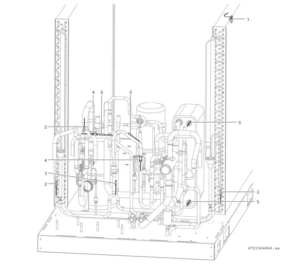 Explosionszeichnung Bosch Compress 3000 AWP (CS3000AWP 31 P): Temperatursensor