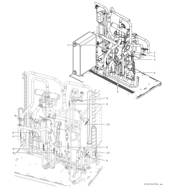 Explosionszeichnung Bosch Compress 3000 AWP (CS3000AWP 53 PC): Temperatursensor