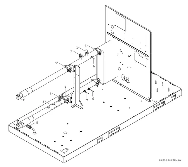 Explosionszeichnung Bosch Compress 3000 AWP (CS3000AWP 41 C): Standard