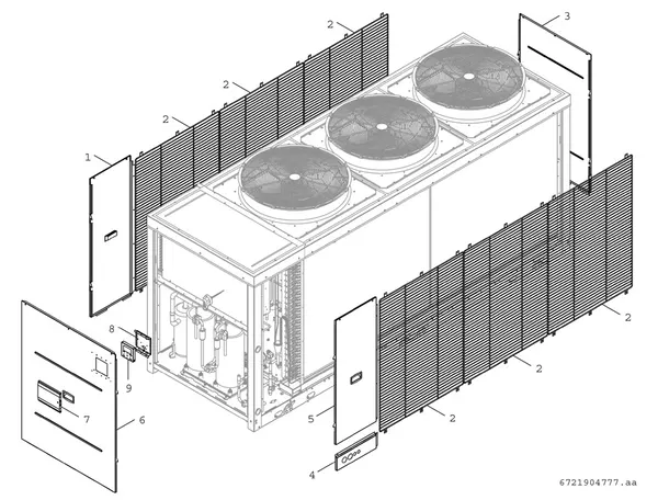 Explosionszeichnung Bosch Compress 3000 AWP (CS3000AWP 53 C): Platte