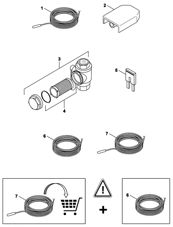 Explosionszeichnung Nefit (Bosch) Monoblock IDU 13-17 B: Aanvoertemperatuursensor fout