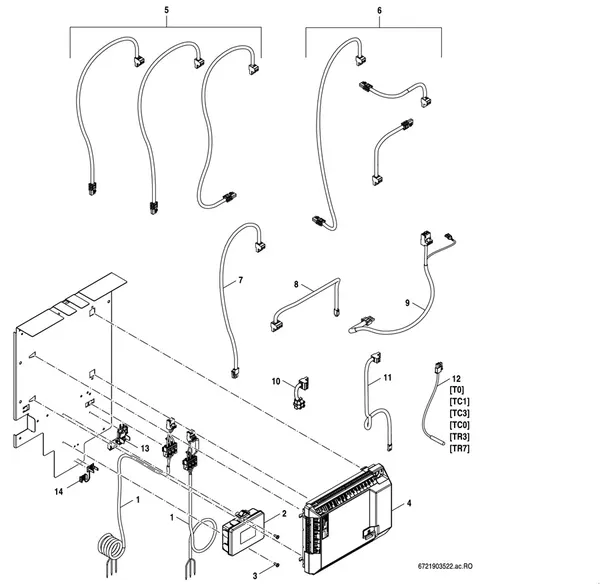 Explosionszeichnung Bosch Compress Hybrid 3000i AWS (HC3000iAW 6 I): Steuereinheit Mono/Split
