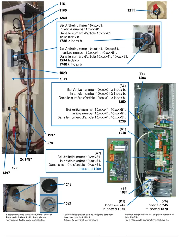 Explosionszeichnung Alpha Innotec WZS 61HK-101HK: Elektrik