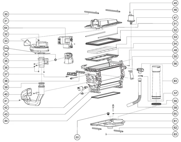 Exploded view Atag Blauwe Engel SHR 24: Wisselaar