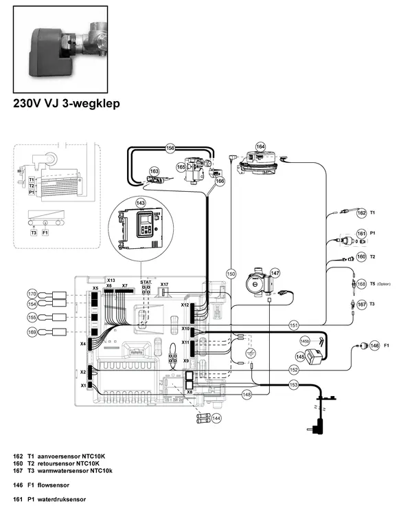 Exploded view Atag E223C | vanaf 8-2009 OSS1: 230v vj 3 wegklep