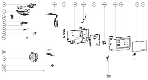 Exploded view Atag i36EC iCon2: Elektra