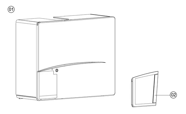 Exploded view Atag Q25S | vanaf 2005 OSS1: Mantel