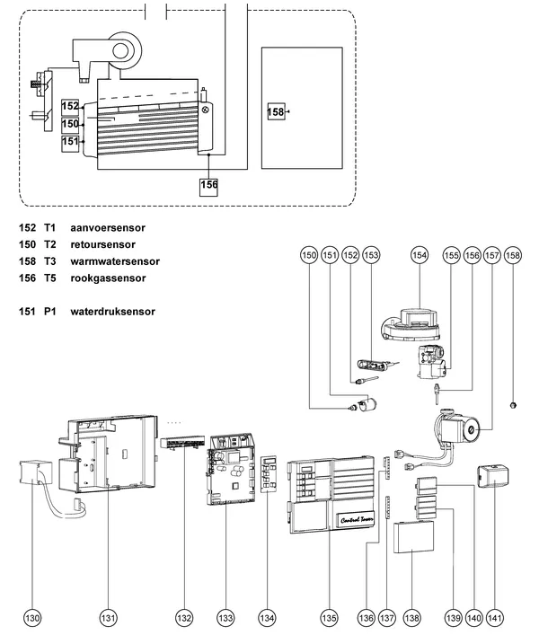 Exploded view Atag Q51S | vanaf 2005 OSS3: Elektra