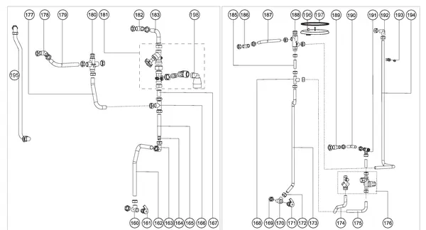 Exploded view Atag Q38SC 380N OSS2: Waterzijdig