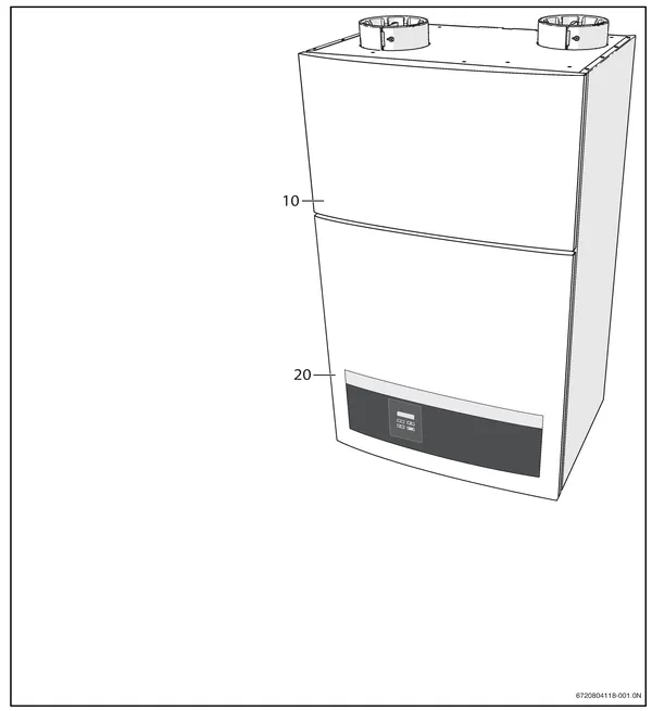 Explosionszeichnung Nefit (Bosch) VentiLine VA/W 1.4 C: Gehäuse