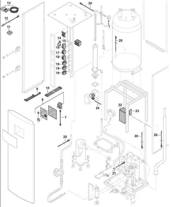 Exploded view Nefit (Bosch) Auris E C7 OS: Elektra