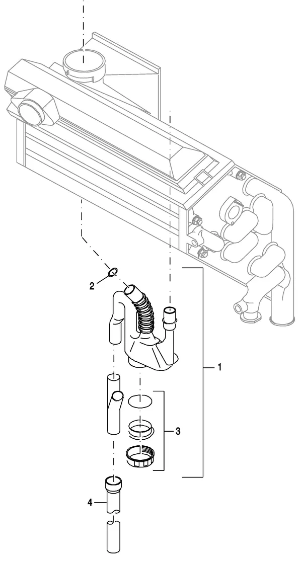 Explosionszeichnung Nefit (Bosch) EcomLine Classic HRC 30V: Siphon