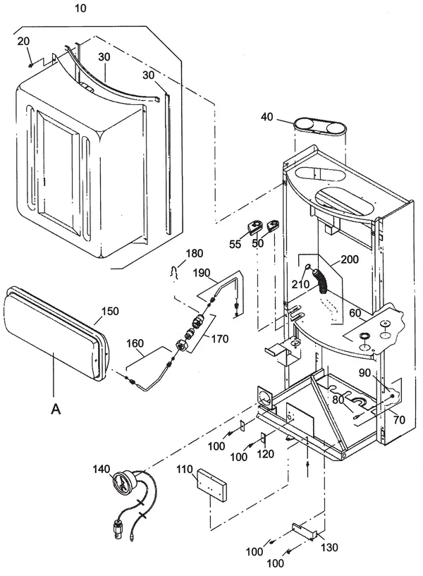 Explosionszeichnung Nefit (Bosch) EcomLine Economy HR 11: Frame