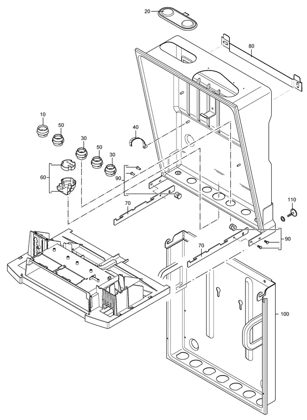 Explosionszeichnung Nefit (Bosch) EcomLine Elite HRC 24 CW4: Frame