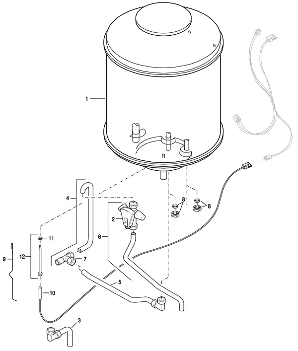 Explosionszeichnung Nefit (Bosch) EcomLine Excellent HRC 22H CW4: Warmwasserspeicher