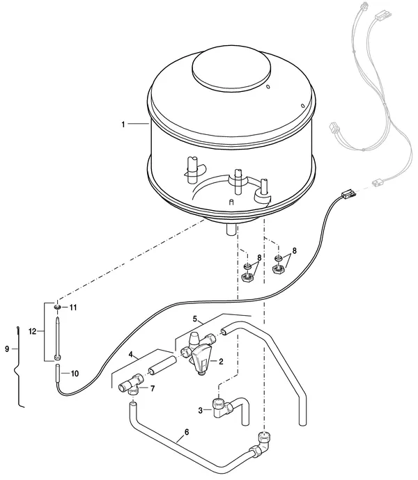 Exploded view Nefit (Bosch) EcomLine Excellent HRC 22V: Boiler