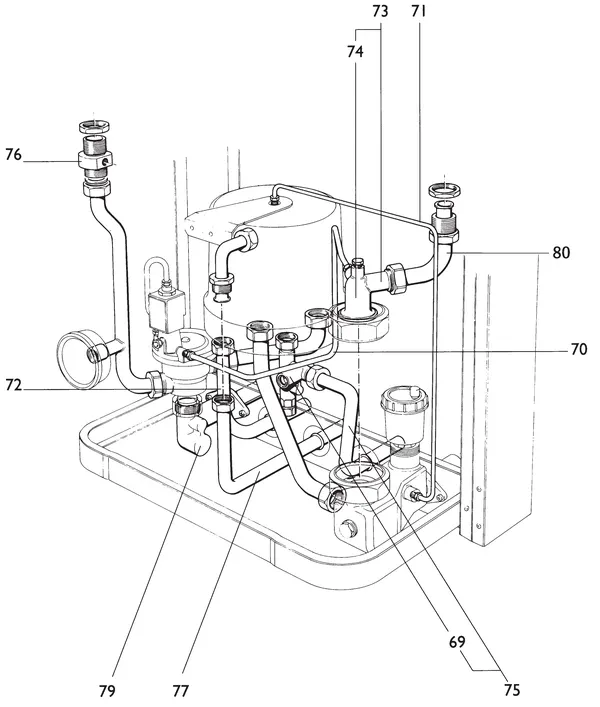 Exploded view Nefit (Bosch) EcomLine VR VRC24V: Leidingen