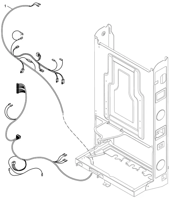 Exploded view Nefit (Bosch) Economy VRC24 CW3: Kabelboom