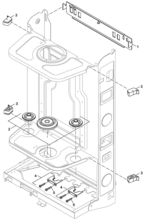 Explosionszeichnung Nefit (Bosch) Economy VRC24 CW4: Frame