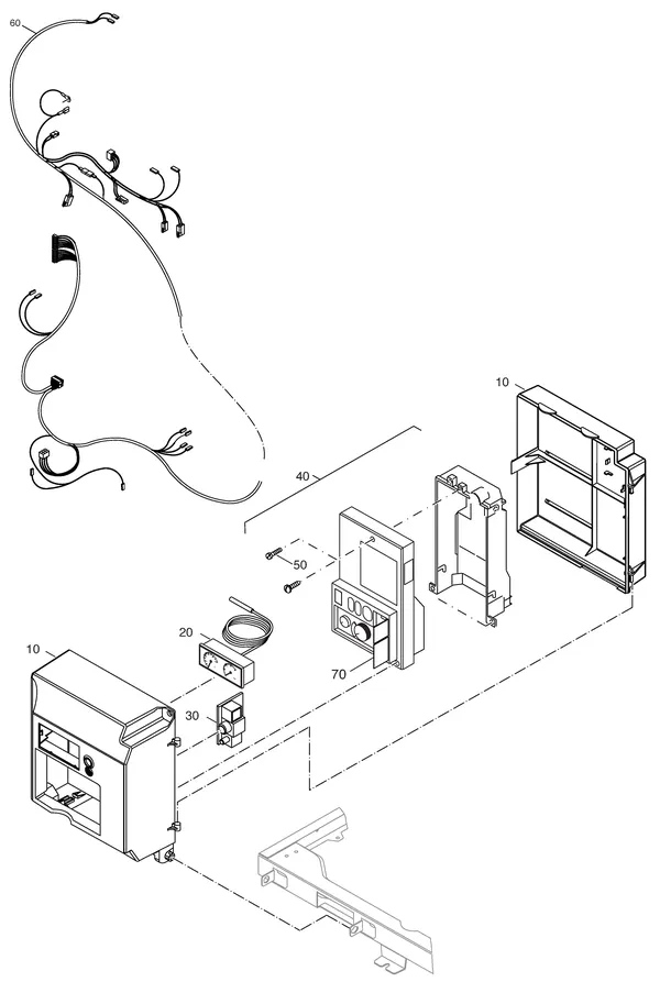 Exploded view Nefit (Bosch) Economy HRC24 Uitgebreid: Uba