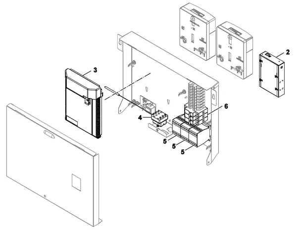 Explosionszeichnung Nefit (Bosch) Monoblock IDU 5-9 TS: Elektrik