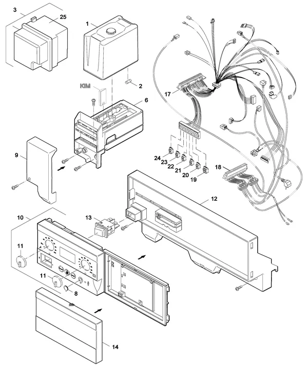 Exploded view Nefit (Bosch) SmartLine HRC 24 CW4: Branderautomaat
