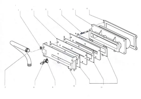 Exploded view Nefit (Bosch) Turbo 45: Brander