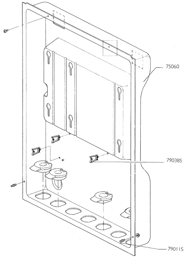 Exploded view Nefit (Bosch) Turbo 90 HR21: Frame