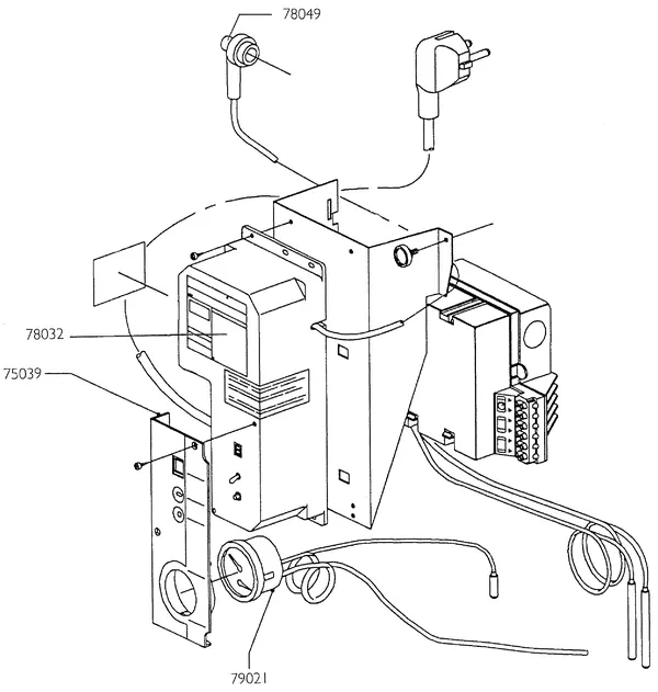 Explosionszeichnung Nefit (Bosch) Turbo 90 HR45: Elektrik
