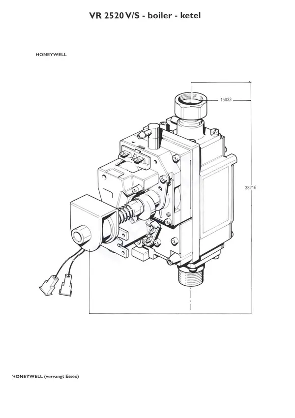 Exploded view Nefit (Bosch) VR 2520V Ketel: Gasblok