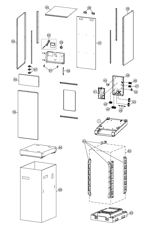 Explosionszeichnung Panasonic WH-ADC0309G3E5: Verkleidungsteile