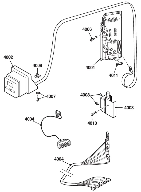 Exploded view Remeha Avanta 24C Combi CW3: Elektra