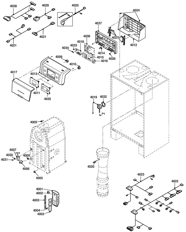 Exploded view Remeha Gas 220 Ace 300: Elektra