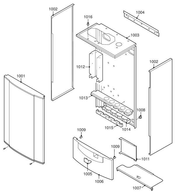 Exploded view Remeha Quinta 10 Solo: Mantel