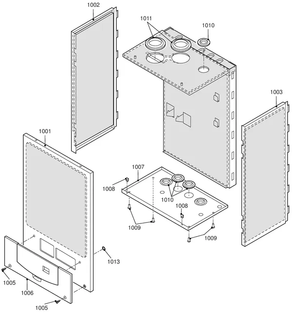 Exploded view Remeha Selecta Plus: Mantel